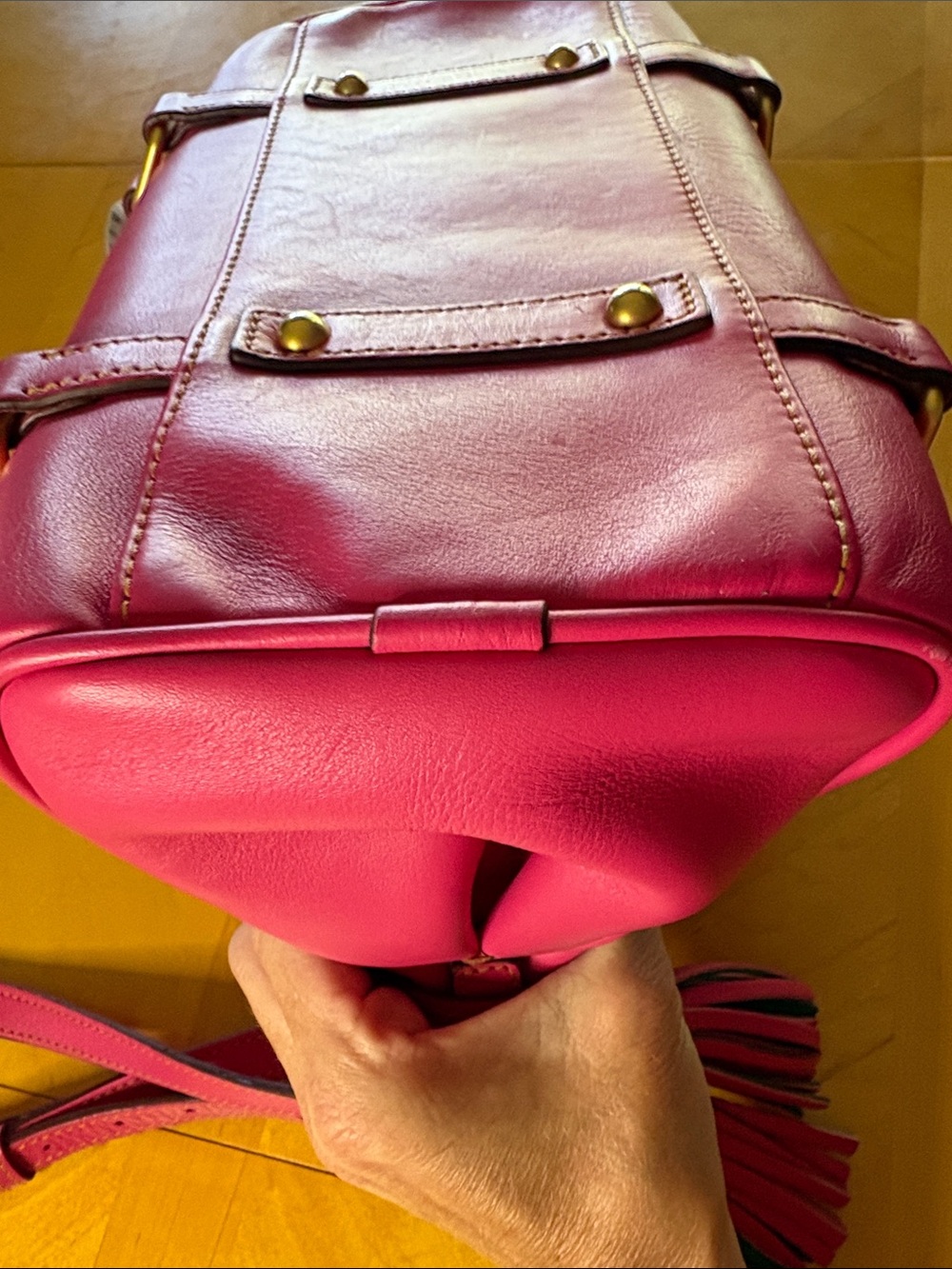 Dooney & Bourke Fuchsia Florentine Satchel - Picture 8 of 15